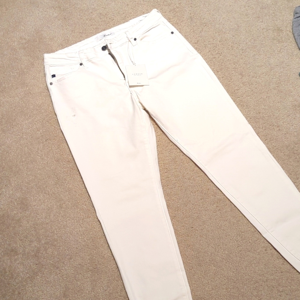 KanCan High Rise Super Skinny White Jeans